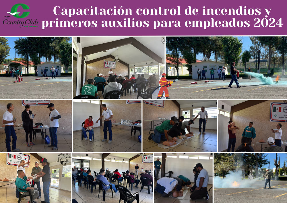 Capacitación para colaboradores de primeros auxilios e incendios